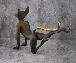 Кот йог лапка назад м-200026739
