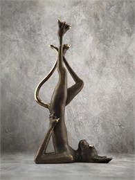 Кот Йог в позе Сарвангасана м-200026776